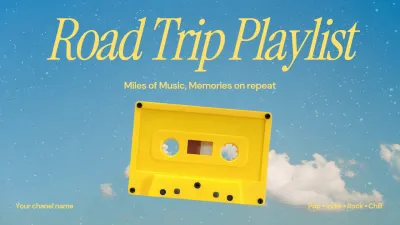 Retro Style Roadtrip Playlist Cover