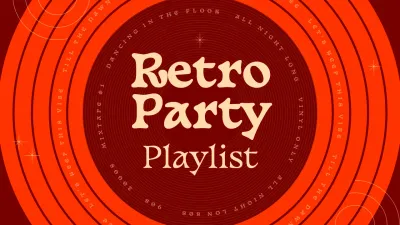 Retro Jazz Party Playlist Cover