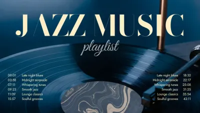 Jazz Music Playlist Cover