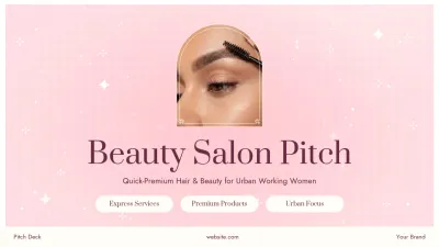 Pink Elegant Beauty Salon Pitch