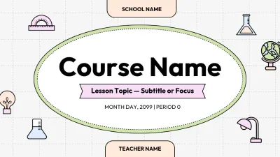 Green Minimalist Education Presentation