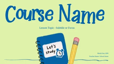 Blue Simple Education Guide Presentation