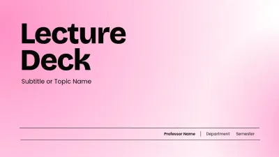 pink simple education lecture