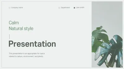 Green Minimal Nature Presentation