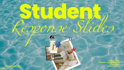 Blue Modern Education Student Response Presentation