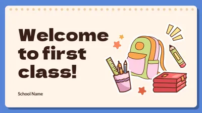 Beige Simple Back to School Presentation