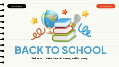 Blue Simple Back to School Guide Presentation