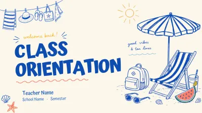 Blue Simple Education Guide