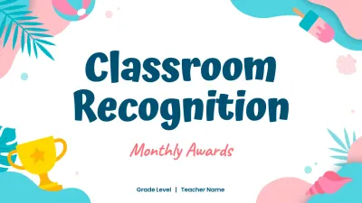 Blue Summer Classroom Recognition