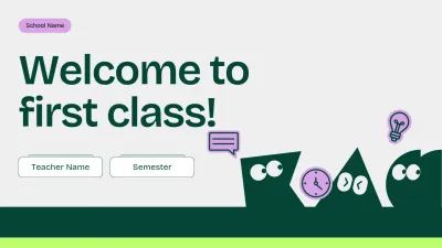 Green Minimal Education Presentation