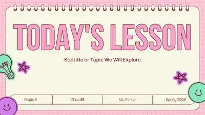 Pink Playful Education Class Guide