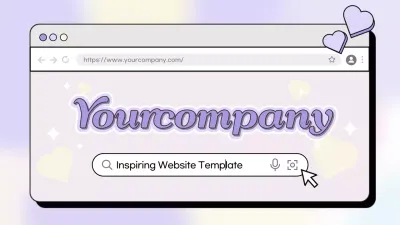 Promote your site with a cute lavender heart background