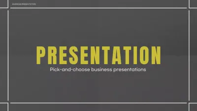 Grey Modern Business Presentation