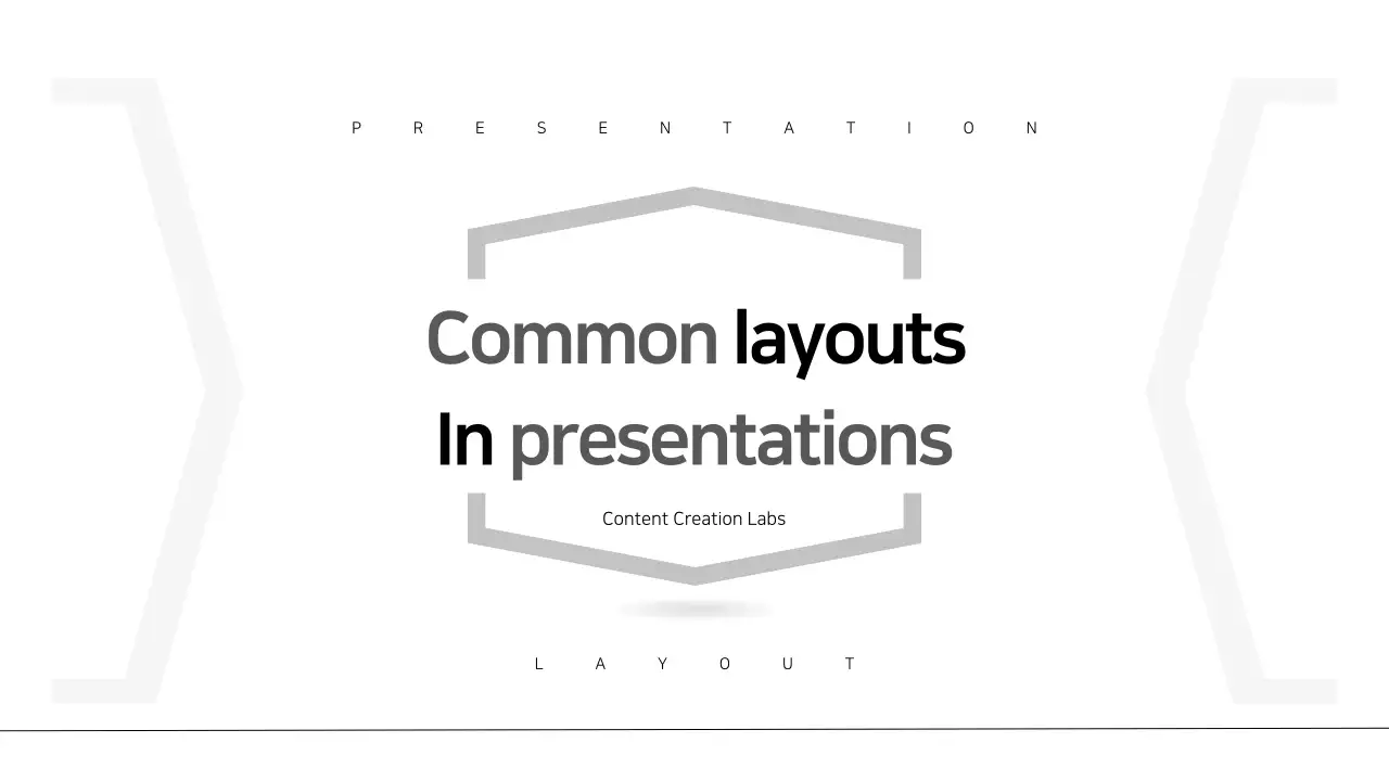 Black and white, modern layout report