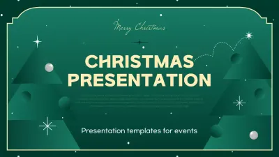 Green Minimal Christmas Event Presentation
