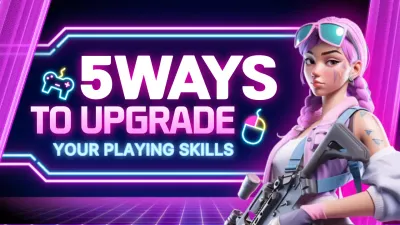 Neon Trendy Gaming Guide YouTube Thumbnail