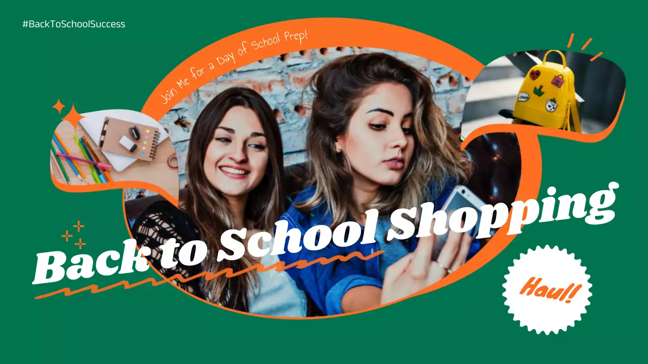 Green Trendy School Promotion YouTube Thumbnail