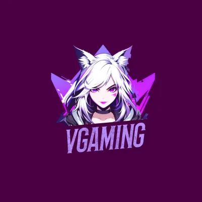 Purple Cyber Gaming Logo YouTube Thumbnail