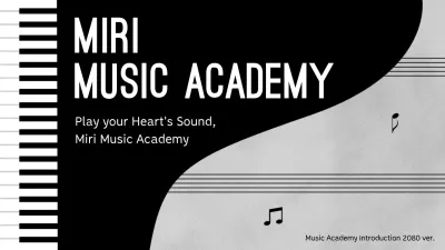 Black Minimal Music Promotion Presentation