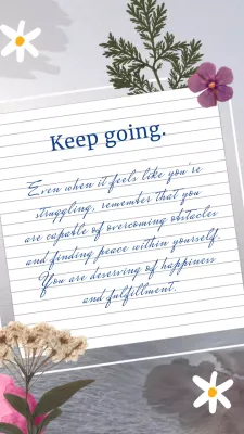 Blue Elegant Motivation Card Instagram Post