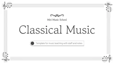 Grey Traditional Music Course Presentation