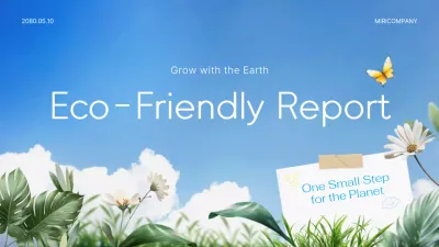 Blue Nature Eco Report Presentation