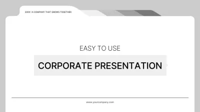Grey Minimal Business Guide Presentation