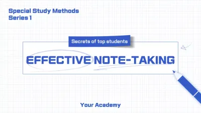 Blue Modern Study Guide Presentation