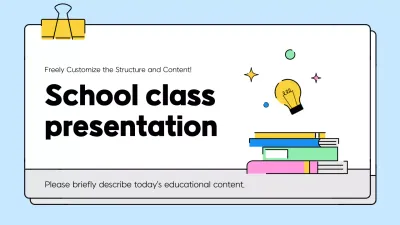 Blue Simple School Guide Presentation