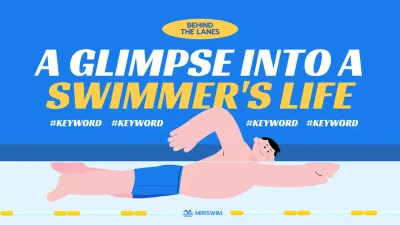 Blue Minimal Swimming Guide YouTube Thumbnail
