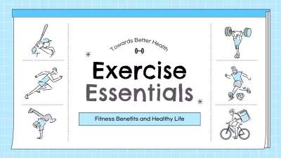 Blue Simple Fitness Guide Presentation