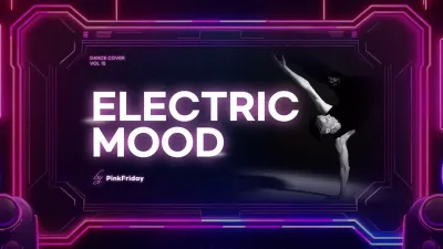 Neon Cyber Dance Promotion YouTube Thumbnail