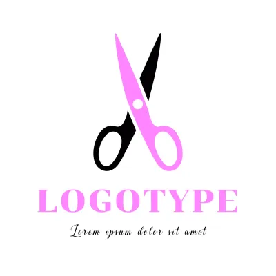 Pink Modern Design Logo