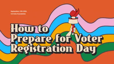 Orange Retro Voter Registration Guide Presentation