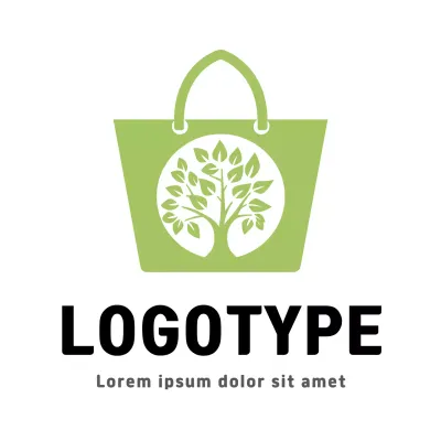 Green Simple Eco Design Logo
