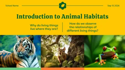 Yellow Educational Animal Guide Presentation