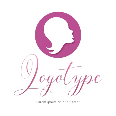 Pink Elegant Design Logo