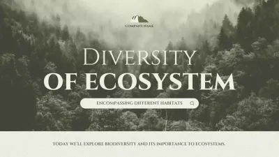 Green Rustic Biodiversity Lecture Presentation
