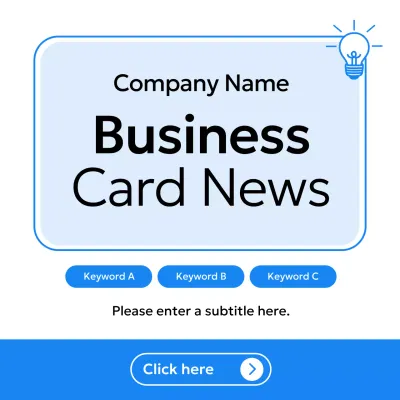 Blue Modern Business Newsletter Instagram Carousel