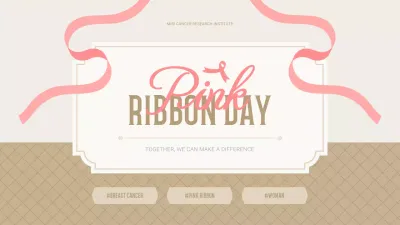 Pink Elegant Breast Cancer Presentation