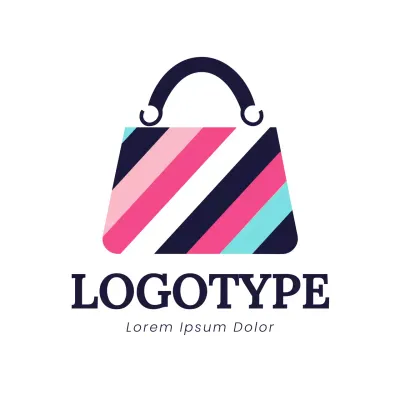Pink Modern Design Logo