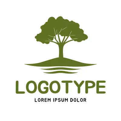 Green Minimal Design Logo