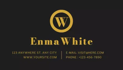 Black Classic Business Card