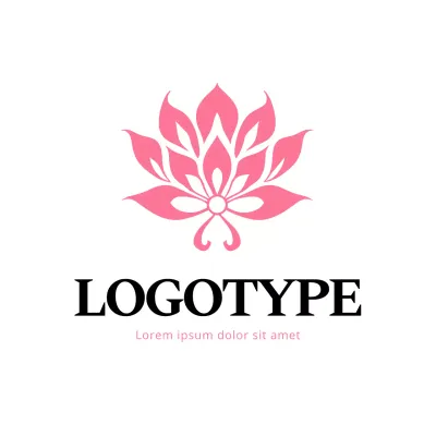 Pink Elegant Design Logo