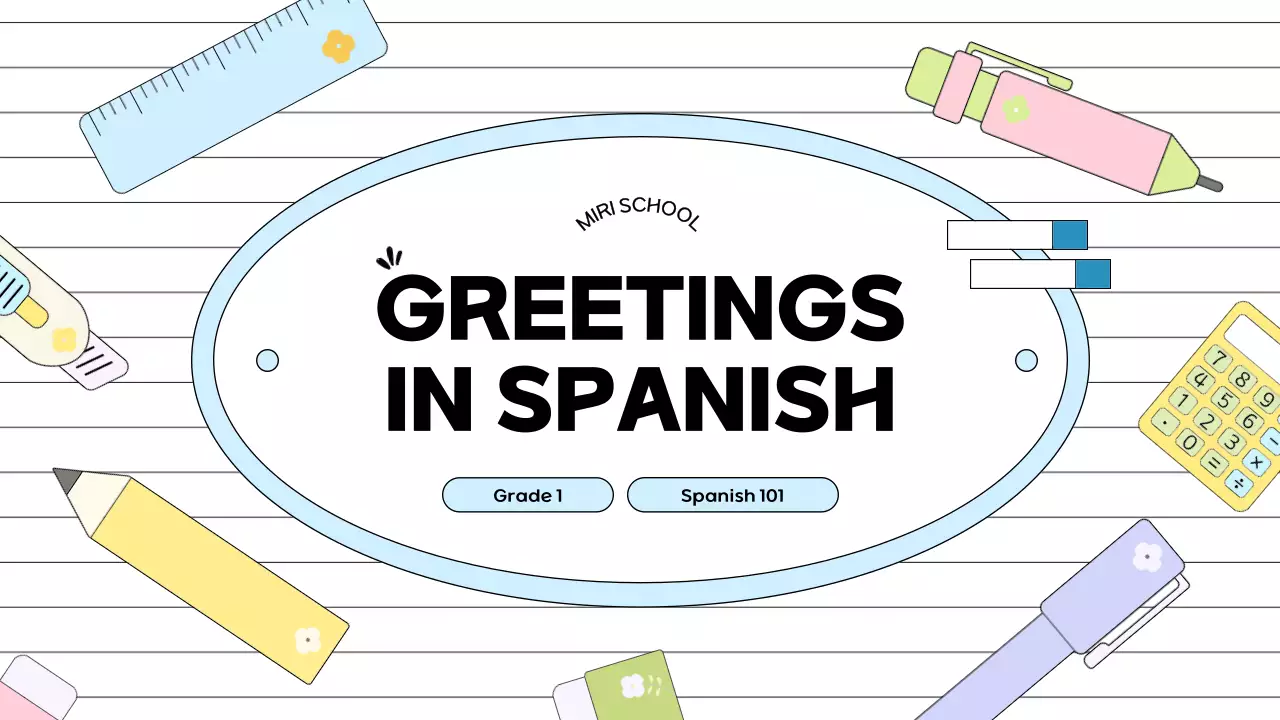 White Simple Language Course Presentation