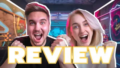 Neon Trendy Gaming Review YouTube Thumbnail
