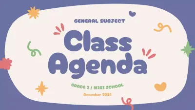 Purple Playful Class Planner Presentation