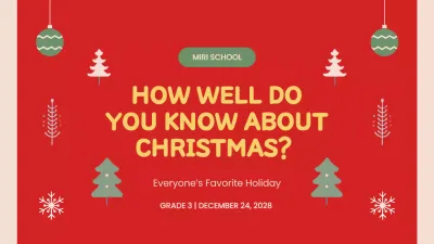 Red Traditional Christmas Guide Presentation