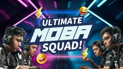 Neon Trendy Esports Promotion YouTube Thumbnail
