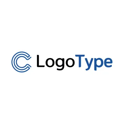 Blue Minimal Design Logo